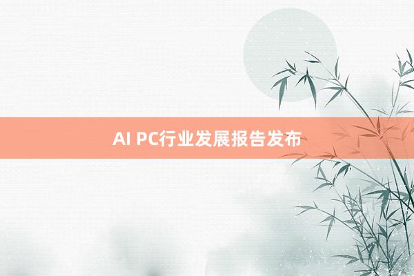 AI PC行业发展报告发布